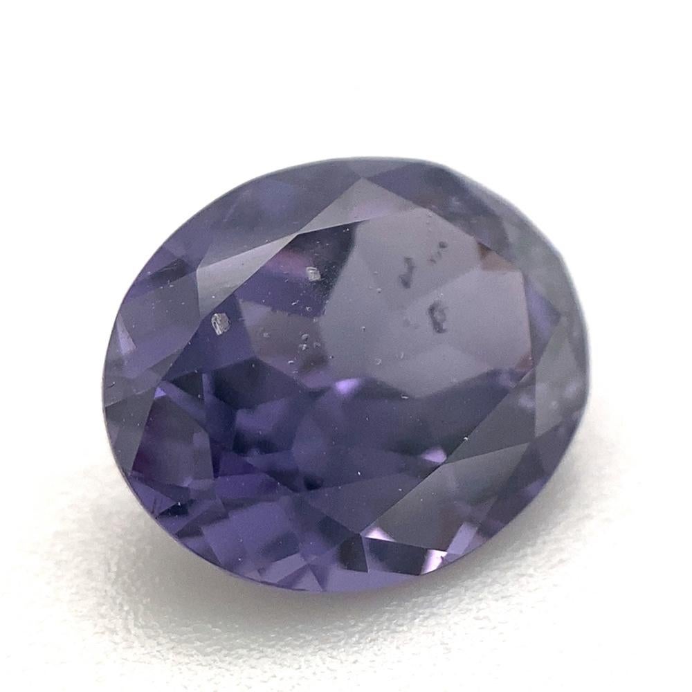 1.98ct Oval Purple Spinel GIA Certified Unheated For Sale 5