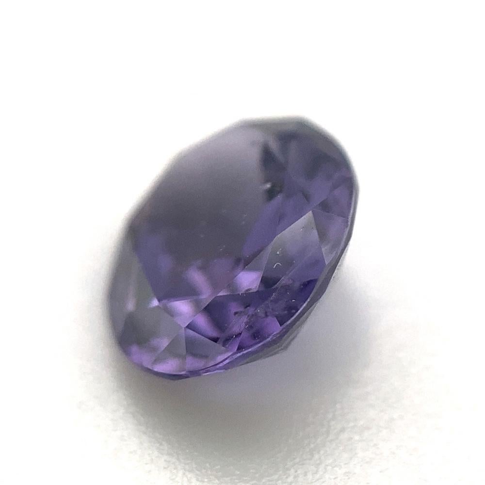 1.98ct Oval Purple Spinel GIA Certified Unheated For Sale 1