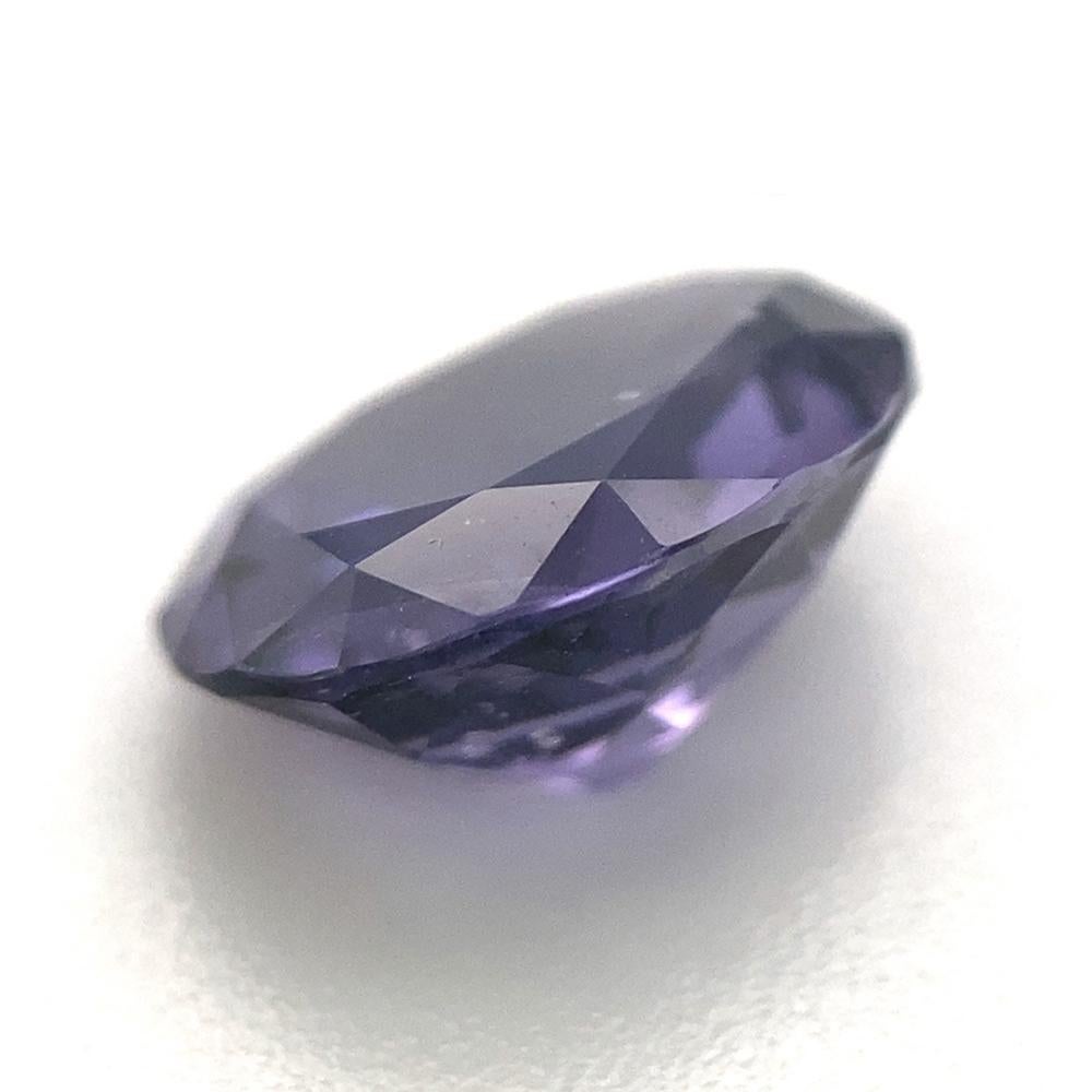 1.98ct Oval Purple Spinel GIA Certified Unheated For Sale 2
