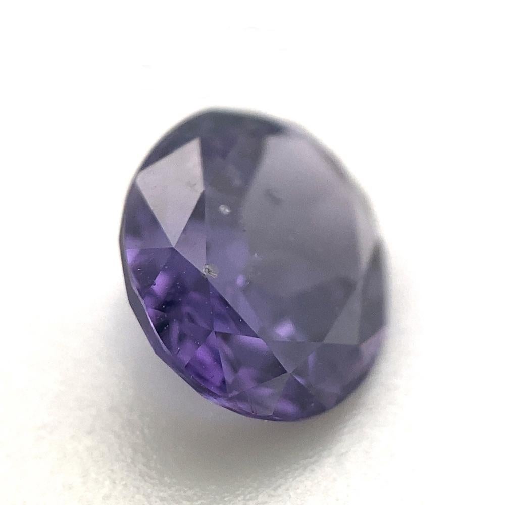 1.98ct Oval Purple Spinel GIA Certified Unheated For Sale 4