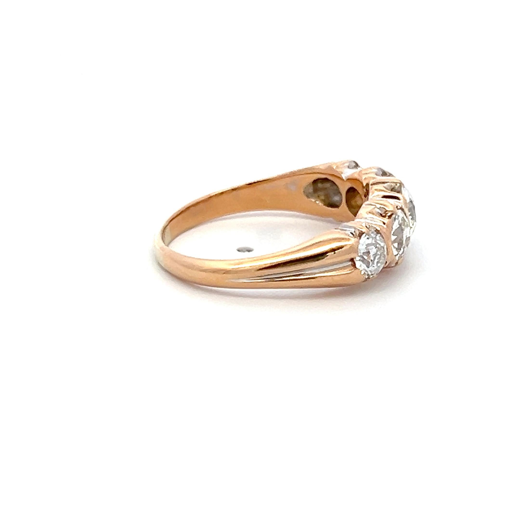 Title:
1.99 Carat Circular Brilliant Cut G SI1 Diamond 14 Karat Yellow Gold Five-Stone Ring Ring
Style:
Five-Stone Ring
Metal:
14 Karat Yellow Gold
Gemstone 1:
1.99 Carat Diamond
Number of Stones:
5
Color:
G
Clarity:
SI1
Shape:
Circular Brilliant