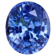 1.99 Carat Oval Cut Natural Blue Sapphire Loose Gemstone from Sri Lanka (Saphir bleu naturel taillé en ovale)