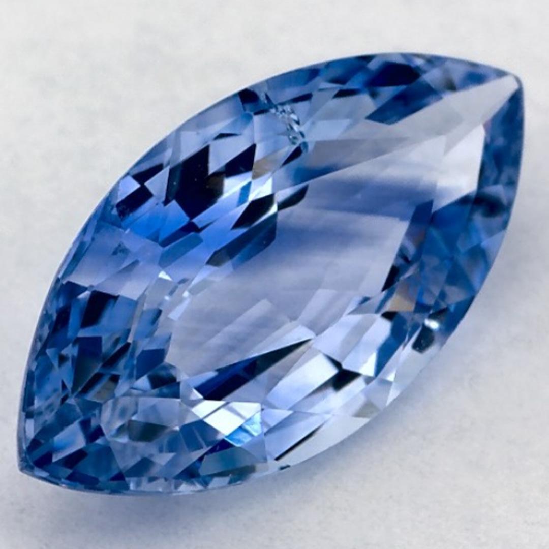Gema suelta de zafiro azul marquesa de 1.99 qt Corte marquesa en venta
