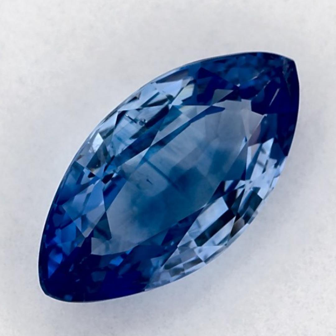 Gema suelta de zafiro azul marquesa de 1.99 qt Corte marquesa en venta