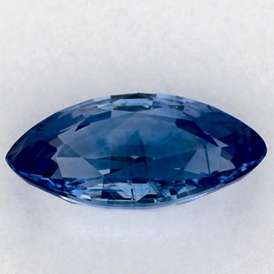 Gema suelta de zafiro azul marquesa de 1.99 qt en Nuevo estado para la venta en Fort Lee, NJ