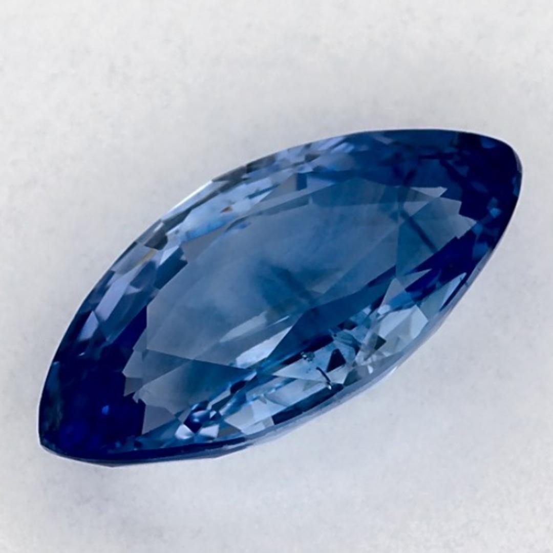 Gema suelta de zafiro azul marquesa de 1.99 qt en venta 3