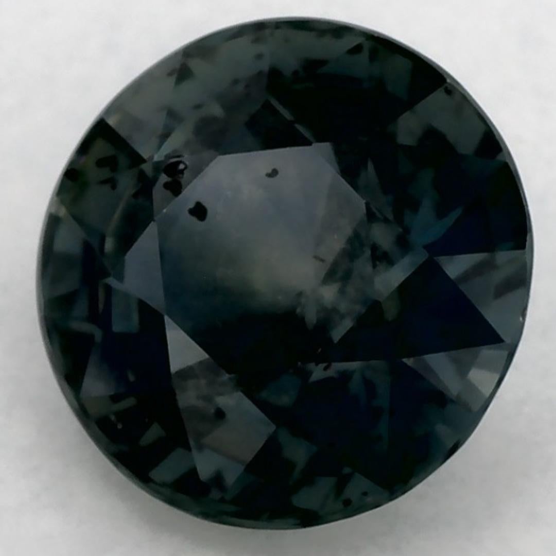 Taille ronde 1.99 Ct Green Sapphire Round Loose Gemstone (Saphir vert rond en vrac) en vente