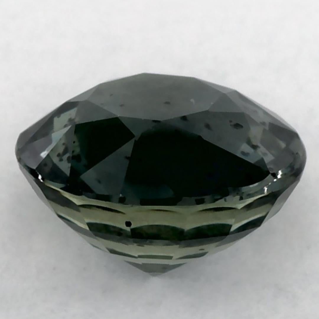 1.99 Ct Green Sapphire Round Loose Gemstone (Saphir vert rond en vrac) Neuf - En vente à Fort Lee, NJ