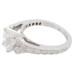 2 Carat Princess Cut  Rectangular Brilliant Diamond Engagement Ring