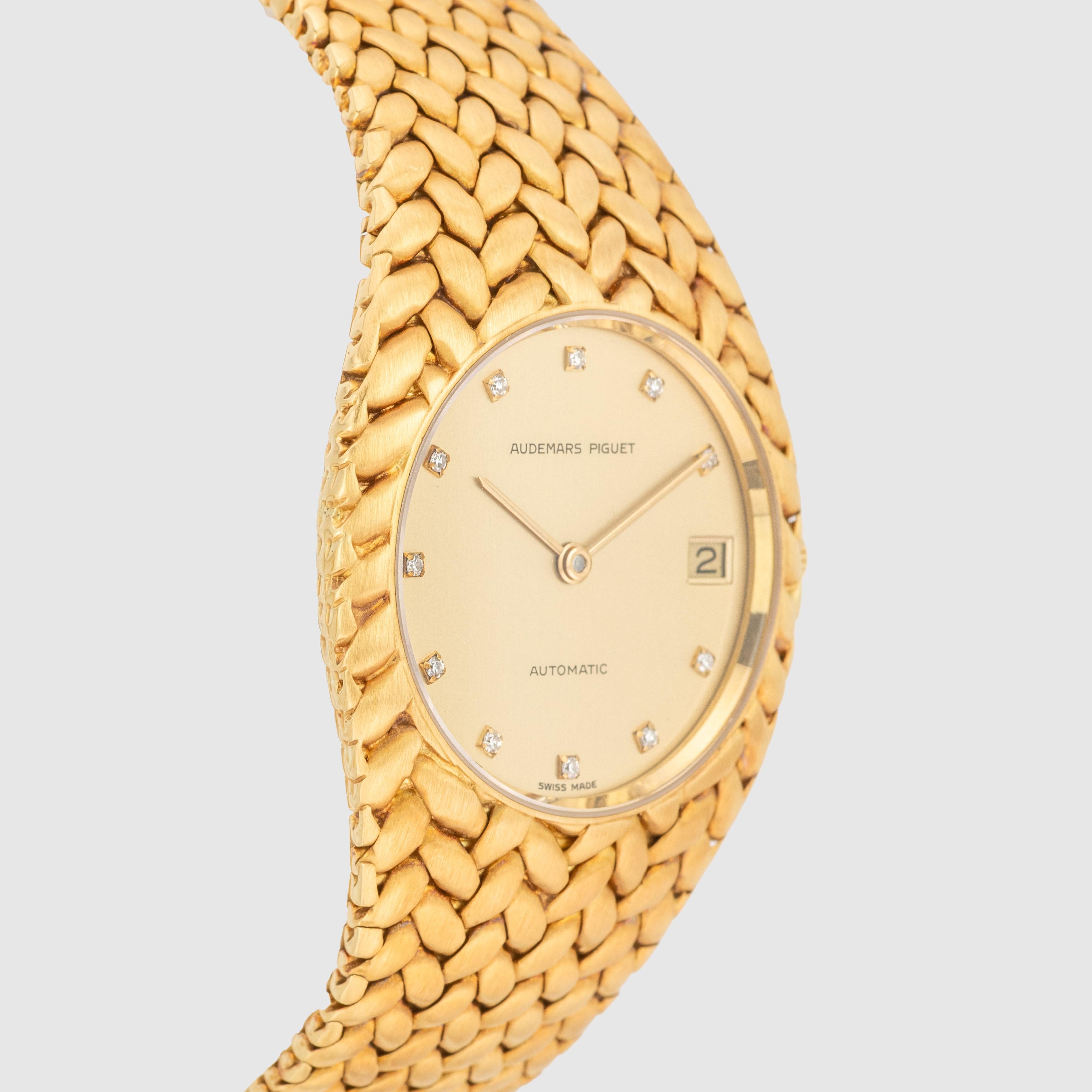 1990 Audemars Piguet Cobra Or Jaune Cadran Diamant Ref. 5403BA Unisexe en vente