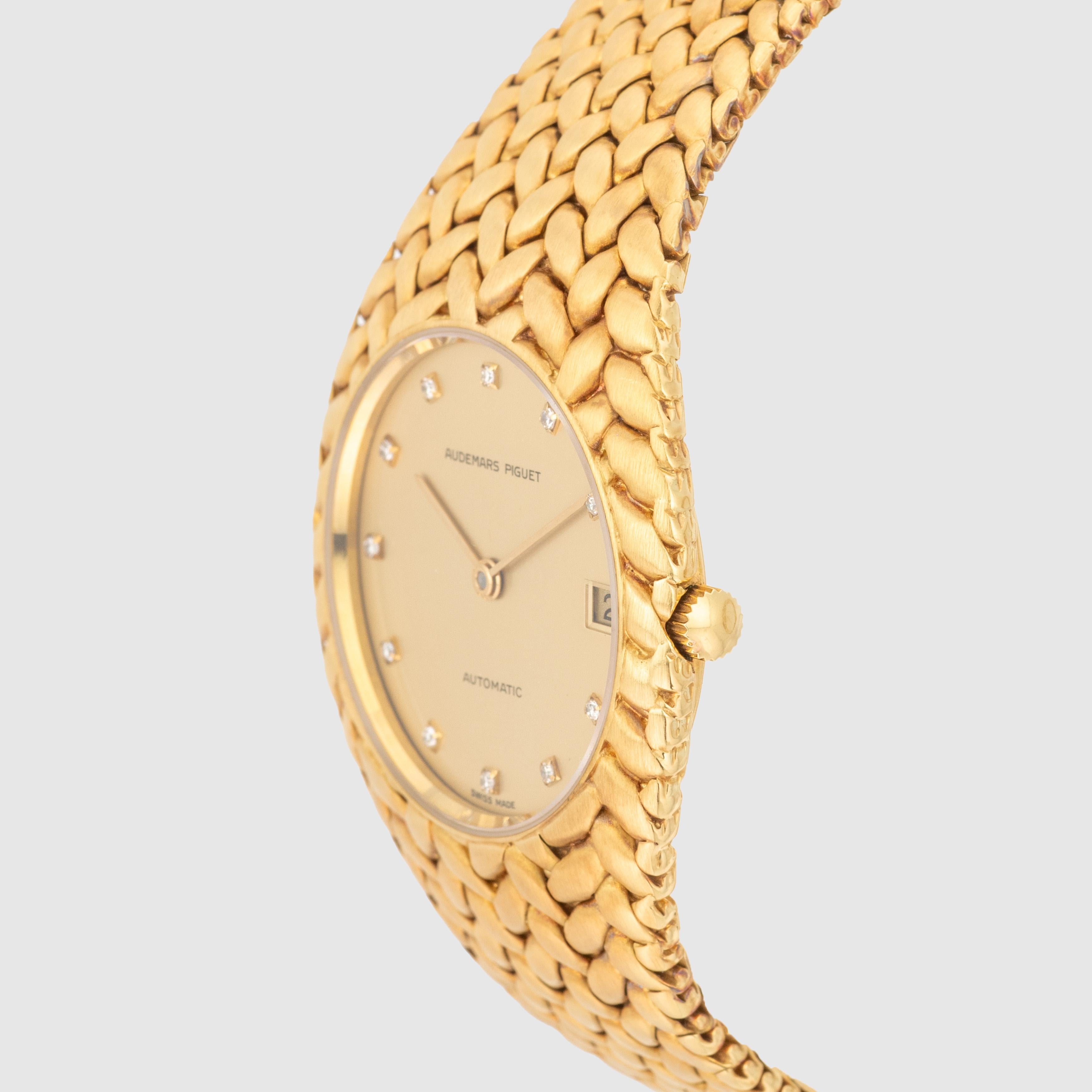 1990 Audemars Piguet Cobra Or Jaune Cadran Diamant Ref. 5403BA en vente 1