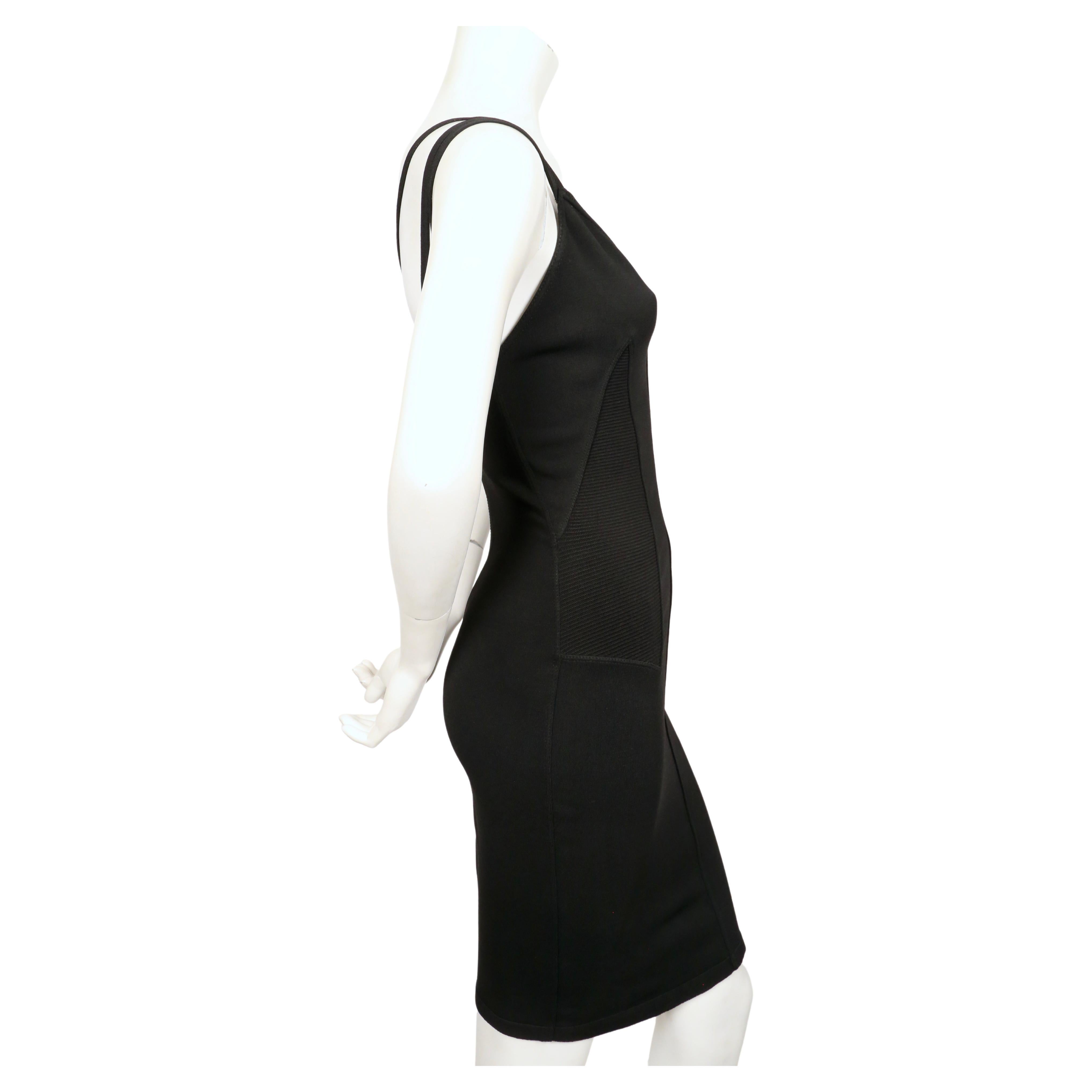 Women's or Men's 1990 AZZEDINE ALAIA black runway dress with strappy back For Sale