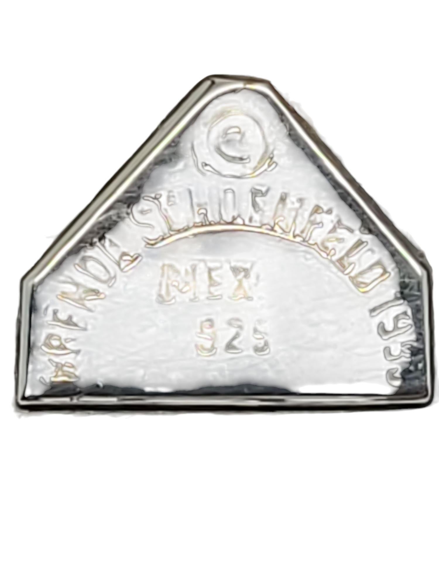 1990 Brenda Schoenfeld Messico Orecchini Modernisti in Argento #20759 in vendita 2