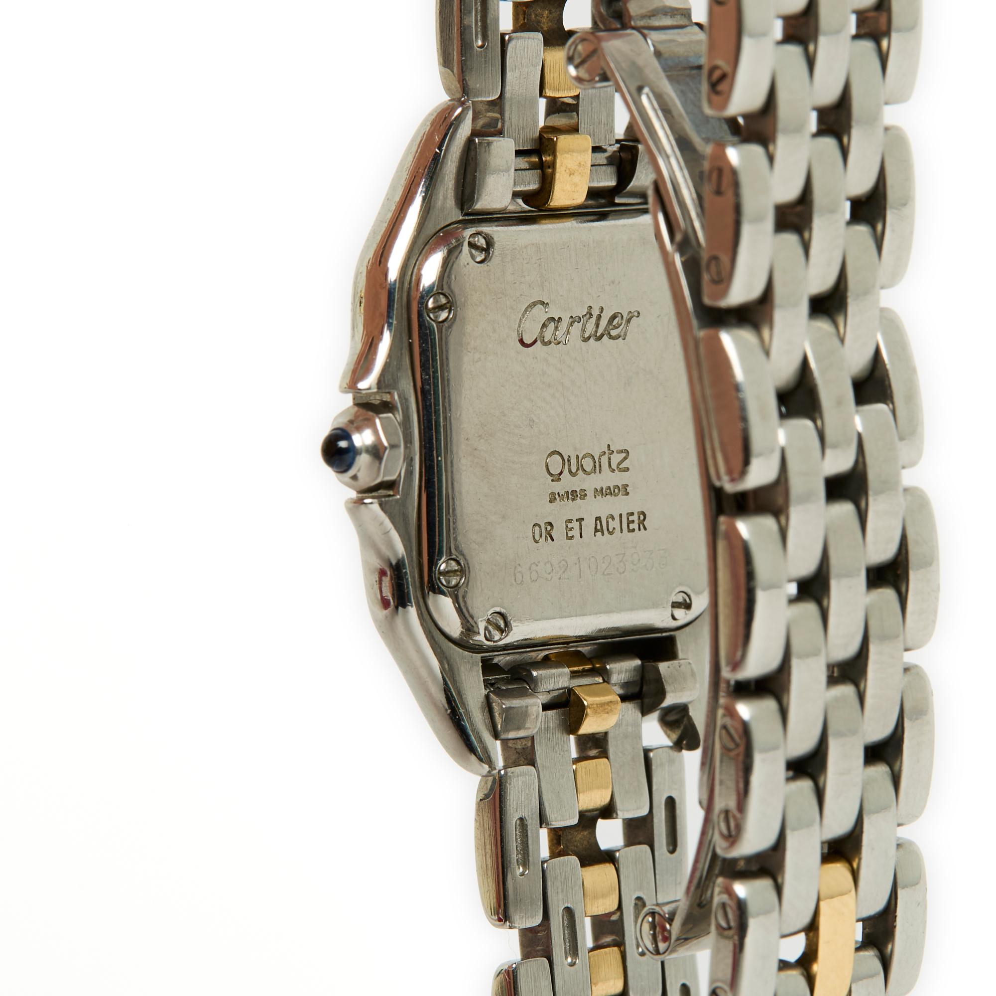 Women's 1990 Cartier Panthere Lady Steel Gold Box Papers
