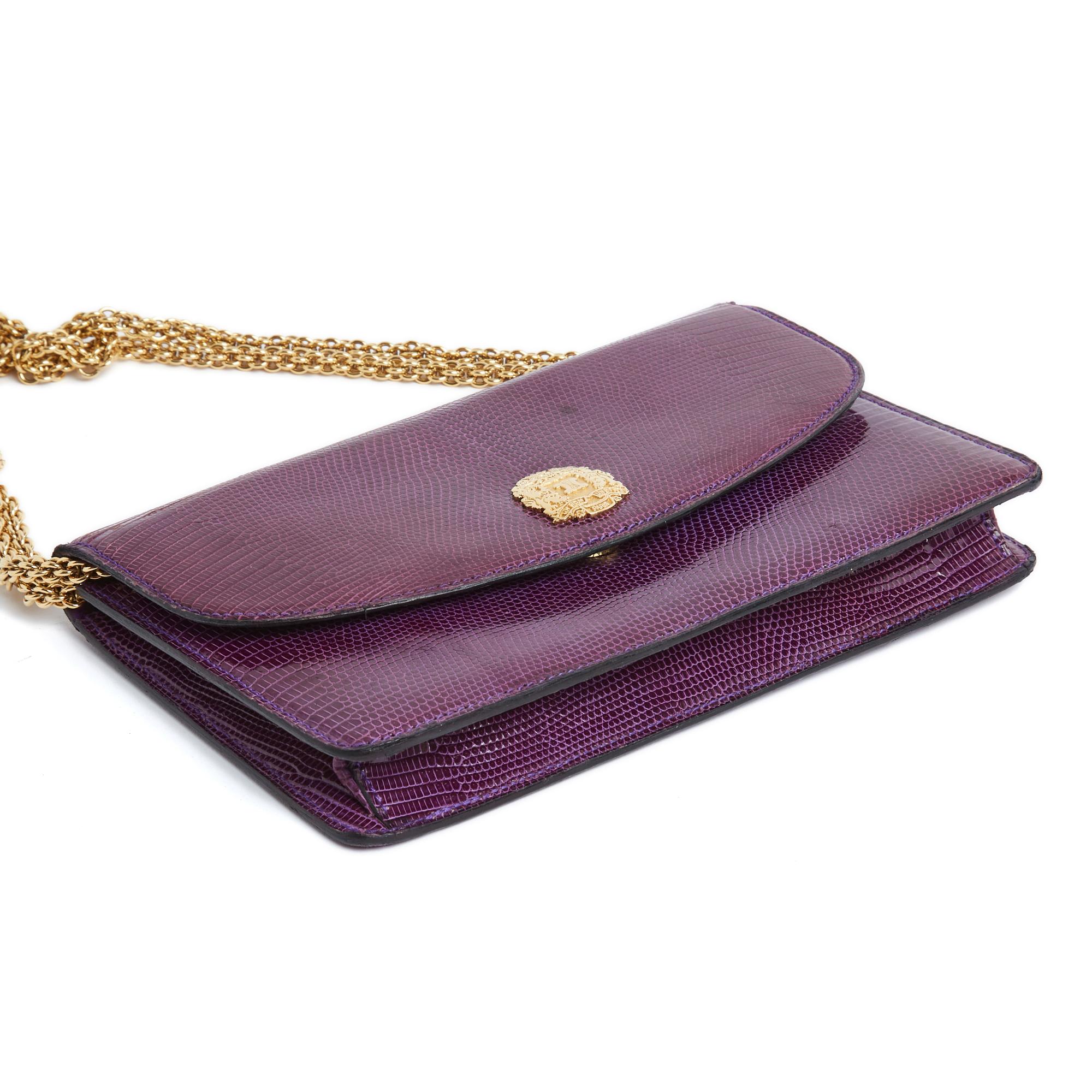 Women's or Men's 1990 Celine Purple Precious bag clutch