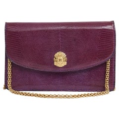 1990 Celine Lila Edelsteintasche-Clutch