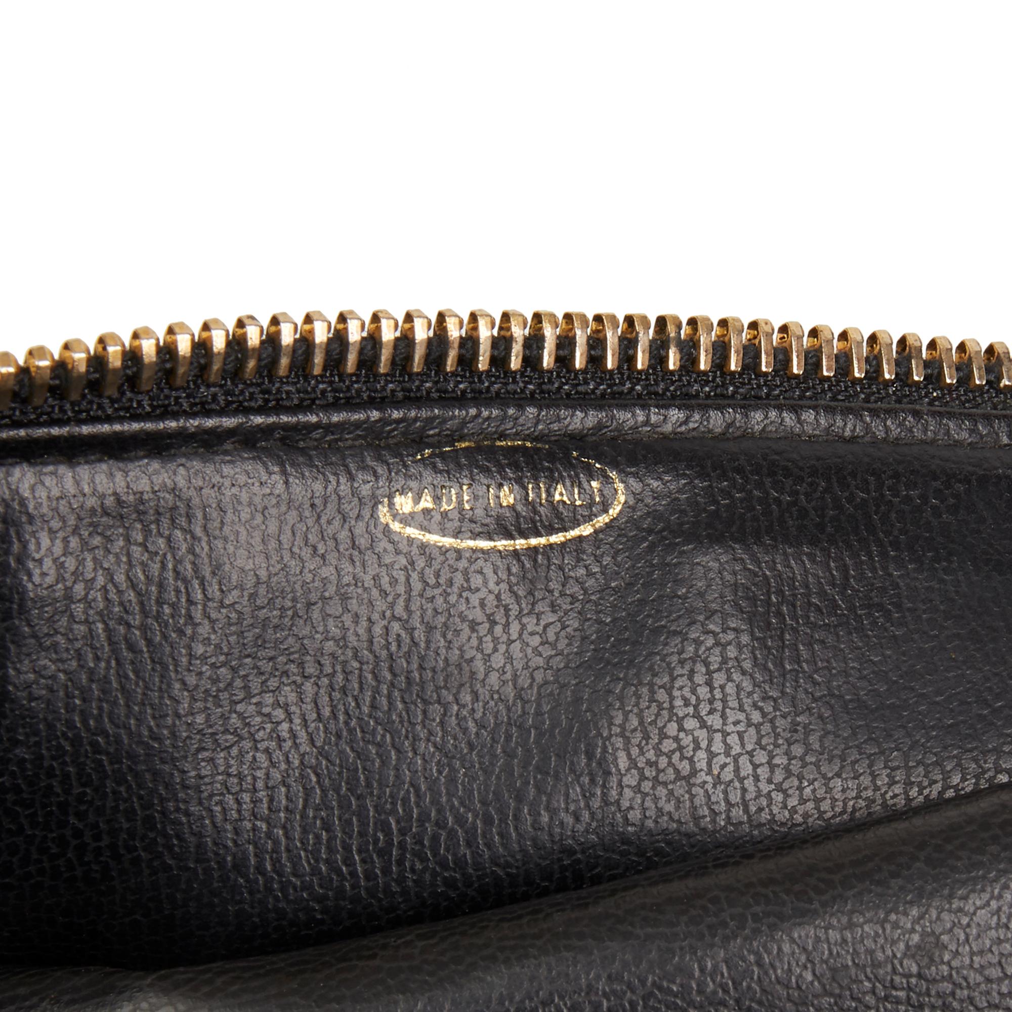 1990 Chanel Black Quilted Lambskin Vintage Timeless Belt Pouch 4