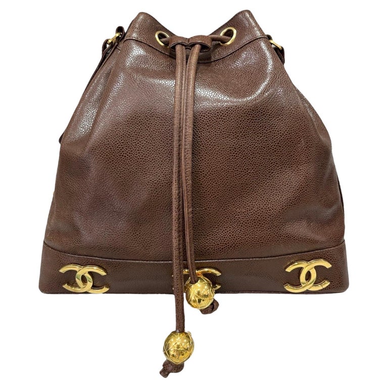 1990 Chanel Bucket Triple CC Vintage Shoulder Bag