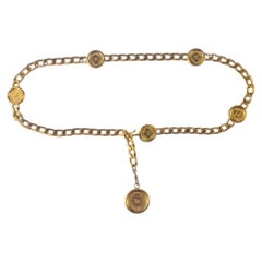 Ceinture Chanel « Golden CC Medallion » de 1990