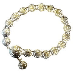 1990 Chanel Golden Filigree Belt