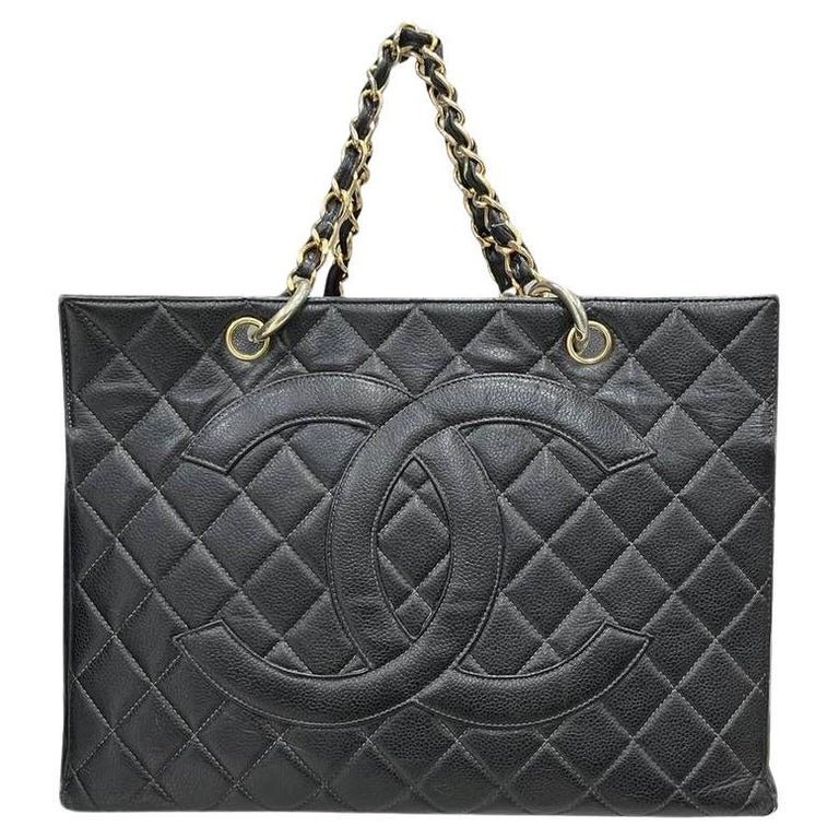 Chanel Vintage Gst - 9 For Sale on 1stDibs  coach 1941 parker 32 two-tone  croc-embossed leather top-handle bag