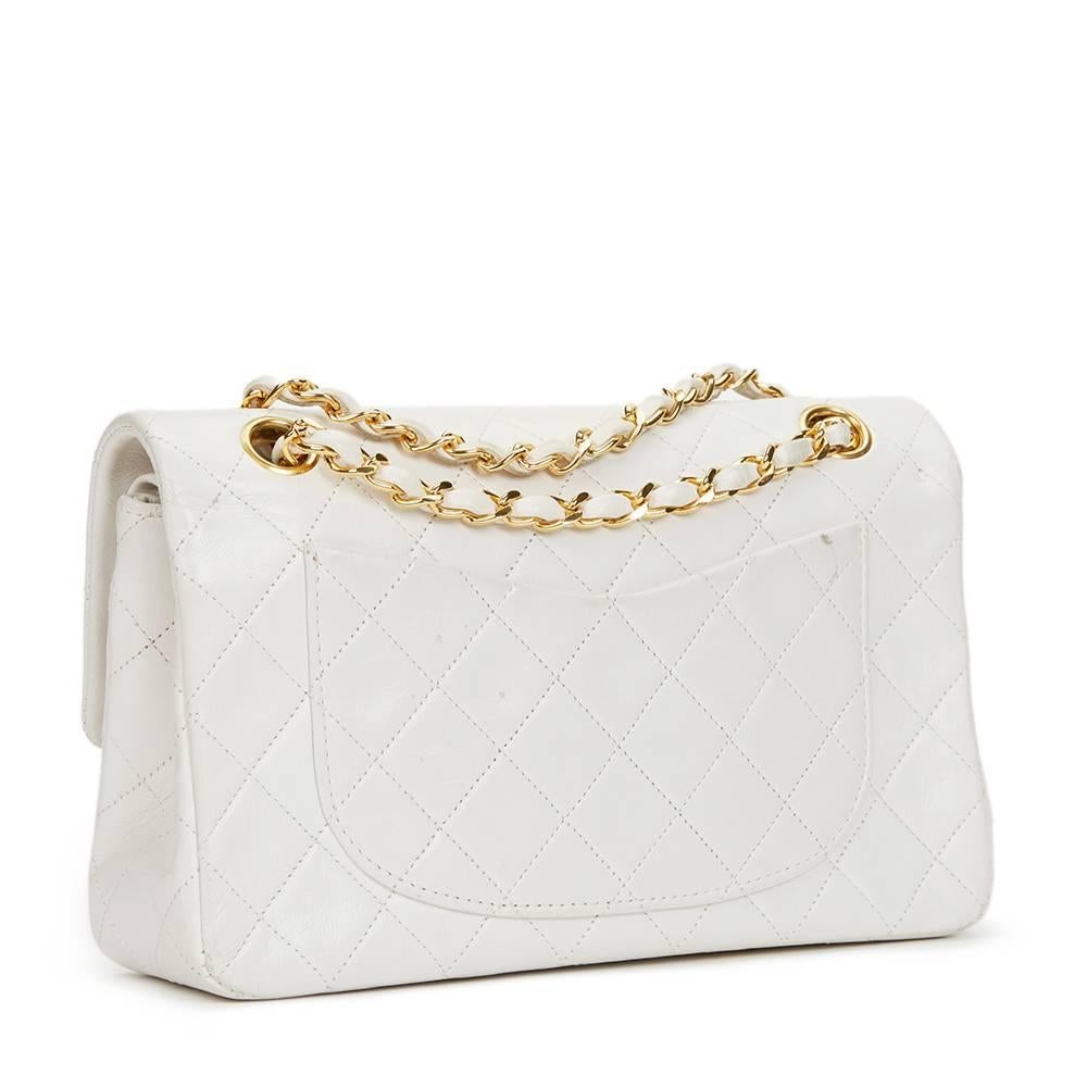 white vintage chanel bag