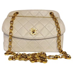 1990 Chanel White Vintage Purse