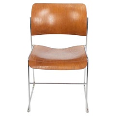 1990 David Rowland 40/4 Stackable Dining Chairs for GF in Bent Oak 8x Available