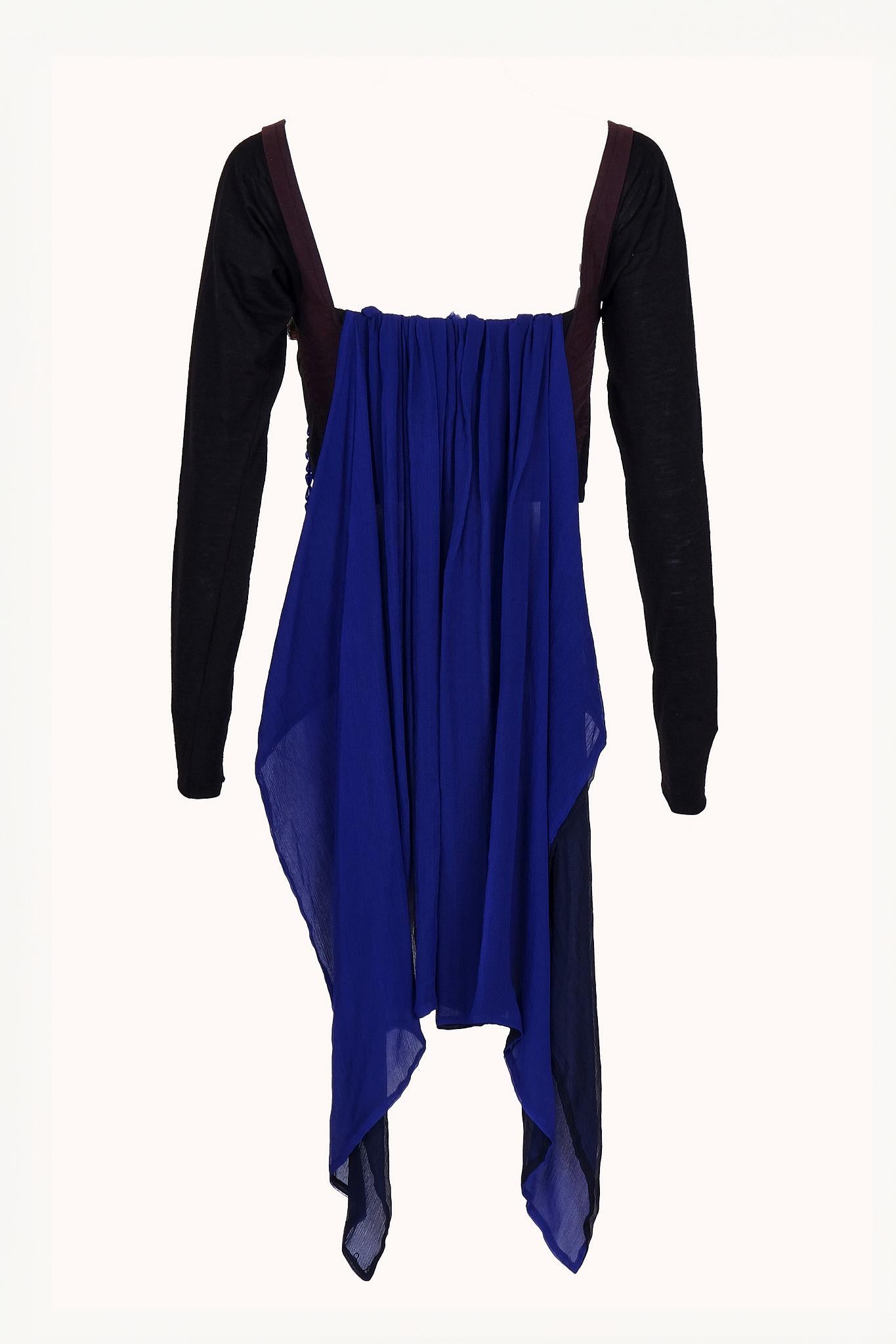 1990 Dolce & Gabbana Blue Stones Corset In Good Condition For Sale In Brooklyn, NY