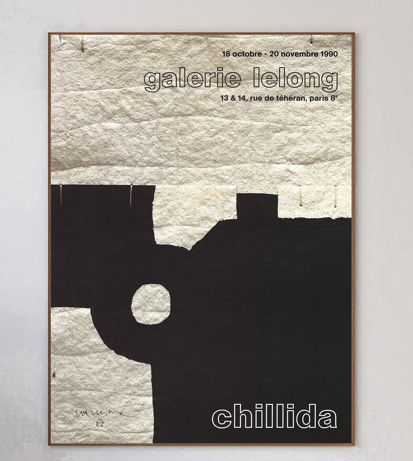 Fine XX secolo 1990 Eduardo Chillida - Galerie Lelong Poster originale d'epoca in vendita
