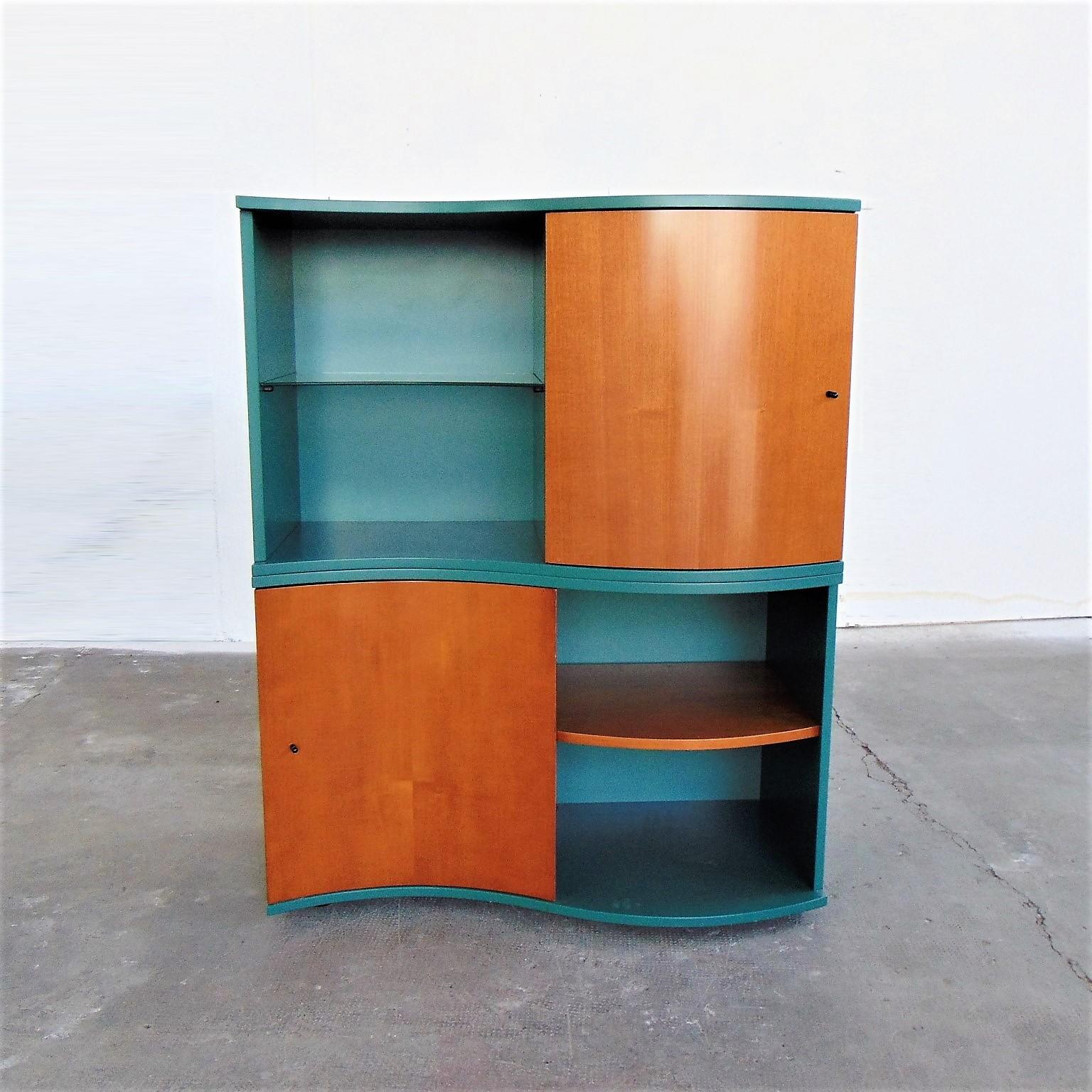 dark cherry bookshelf