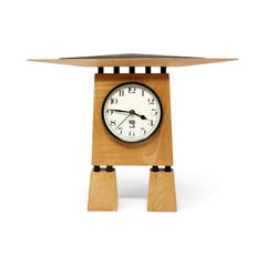 1990 Orologio della prateria in legno fatto a mano di Kasnak Designs