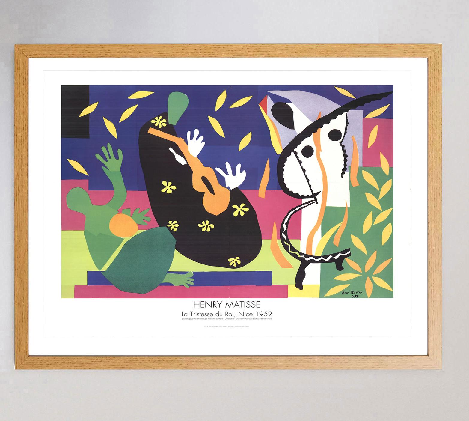 Late 20th Century 1990 Henri Matisse - La Tristesse du Roi - Nice Original Vintage Poster For Sale