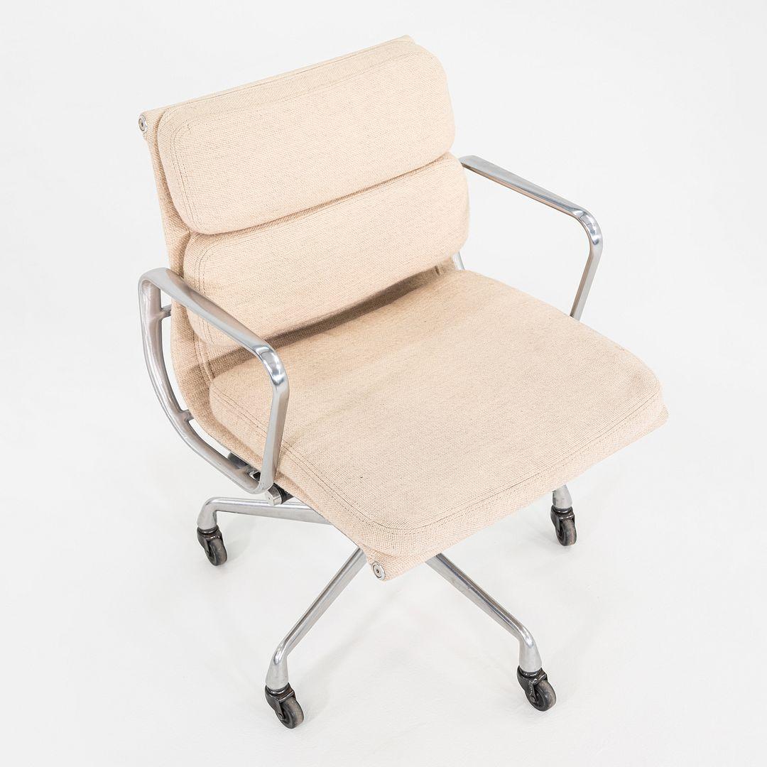 1990 Herman Miller Eames Aluminium Pad Management-Schreibtischstuhl in Hopsack-Stoff im Angebot 5
