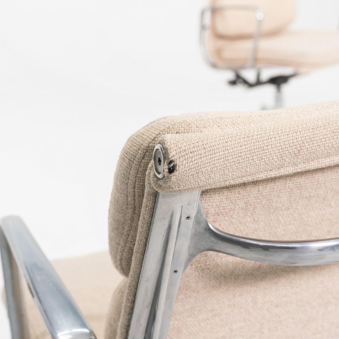 1990 Herman Miller Eames Aluminium Pad Management-Schreibtischstuhl in Hopsack-Stoff im Angebot 2
