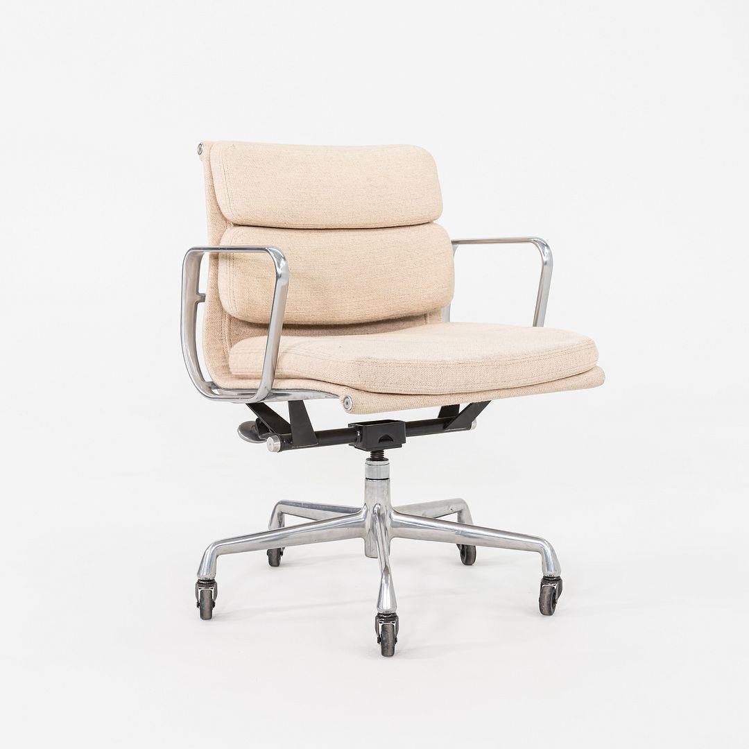 1990 Herman Miller Eames Aluminium Pad Management-Schreibtischstuhl in Hopsack-Stoff im Angebot 3
