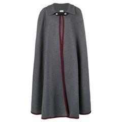 1990s Hermès Grey Long Cape