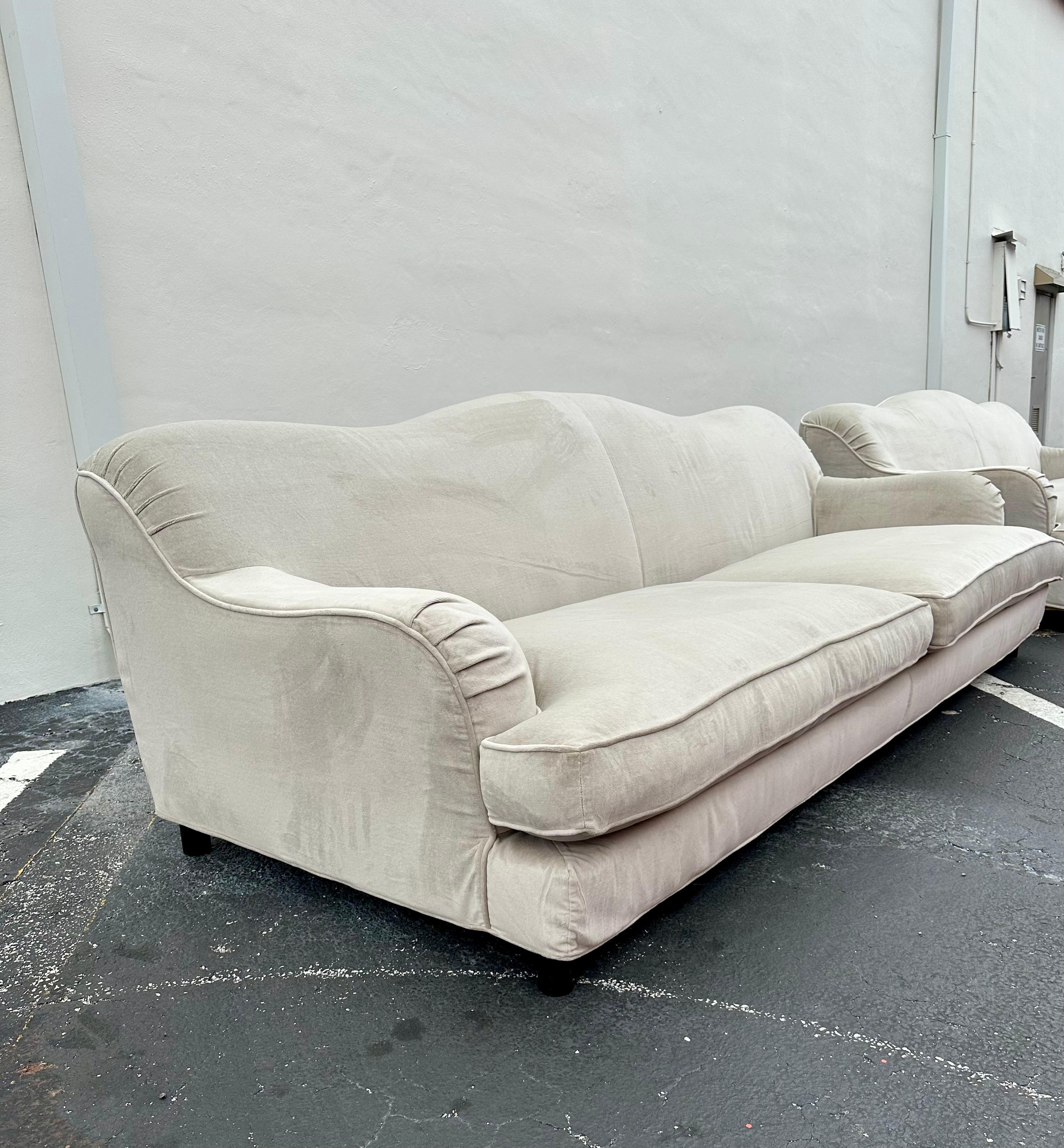1990 IPE Visionaire Italienisches Monumentales Sofa mit Serpentinenrückenlehne, 2er-Set, Monumental im Angebot 4
