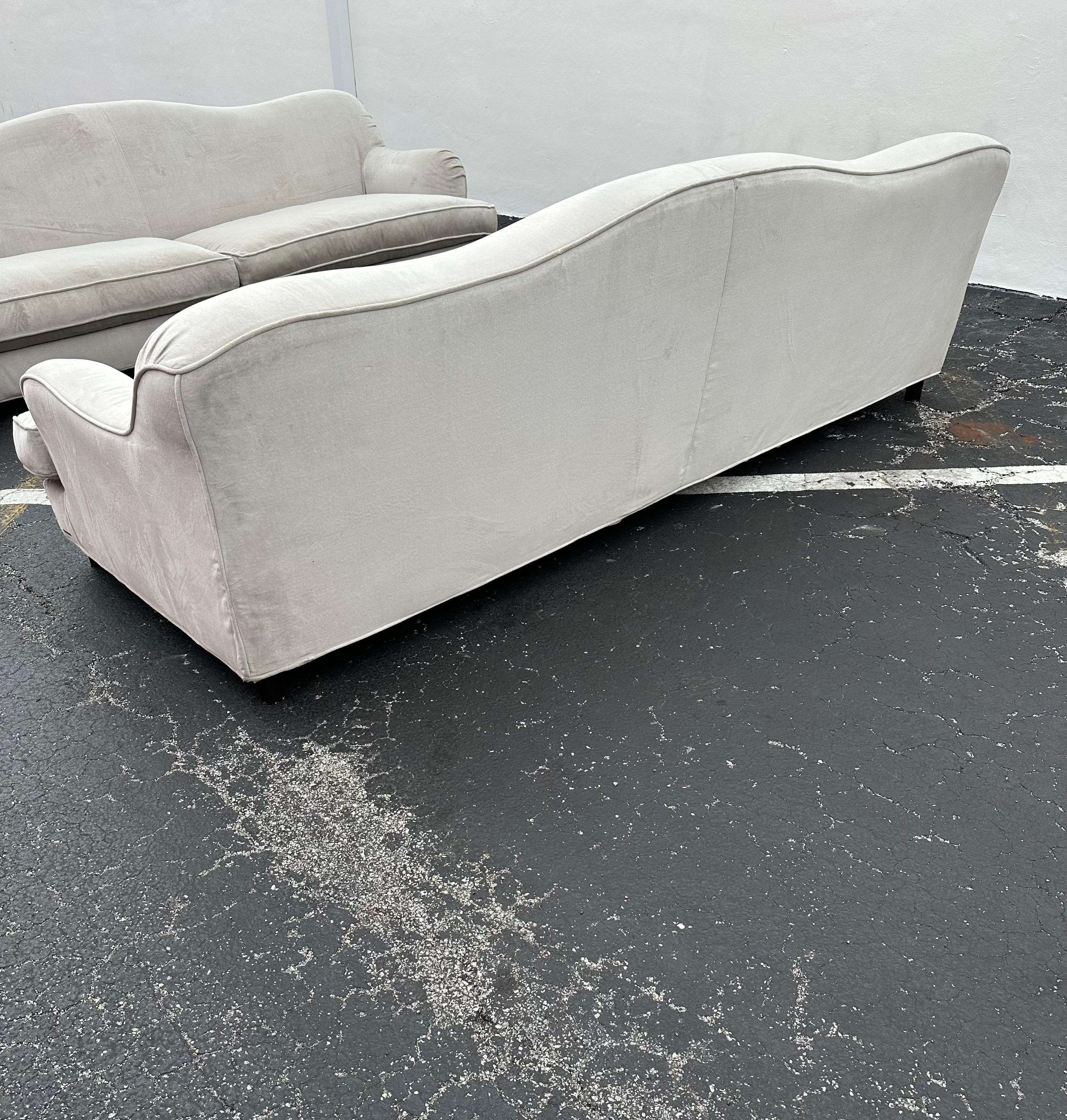 1990 IPE Visionaire Italienisches Monumentales Sofa mit Serpentinenrückenlehne, 2er-Set, Monumental (Ende des 20. Jahrhunderts) im Angebot