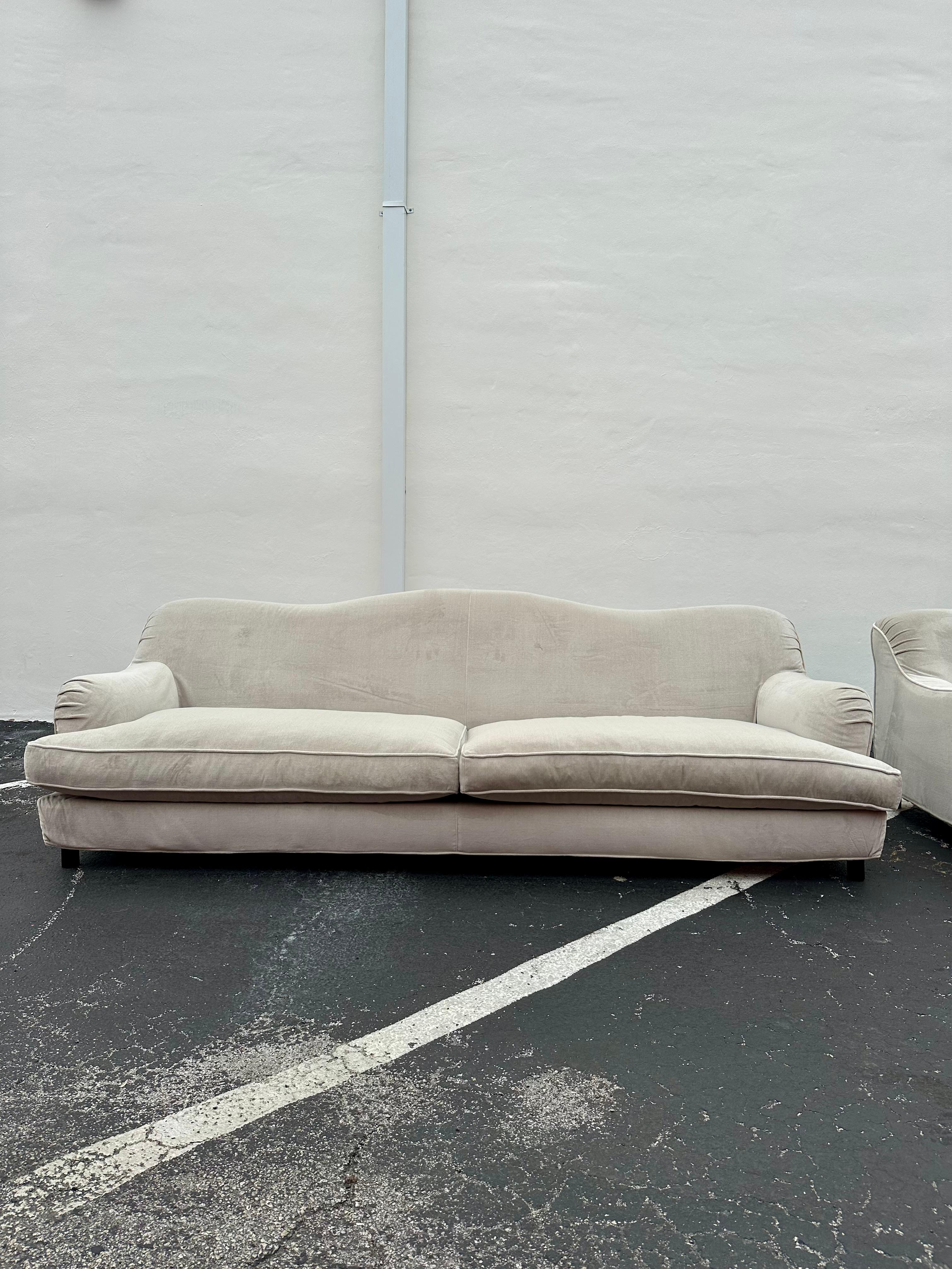 1990 IPE Visionaire Italienisches Monumentales Sofa mit Serpentinenrückenlehne, 2er-Set, Monumental (Polster) im Angebot