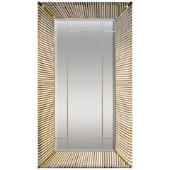 brass floor mirror leaning 1990 italian geometric white brown bamboo wood floor mirror with brass accents mirrors and fulllength 110 for sale at 1stdibs brass floor mirror leaning 1990 italian geometric white brown bamboo wood floor mirror with brass accents mirrors and fulllength 110 for sale at 1stdibs
