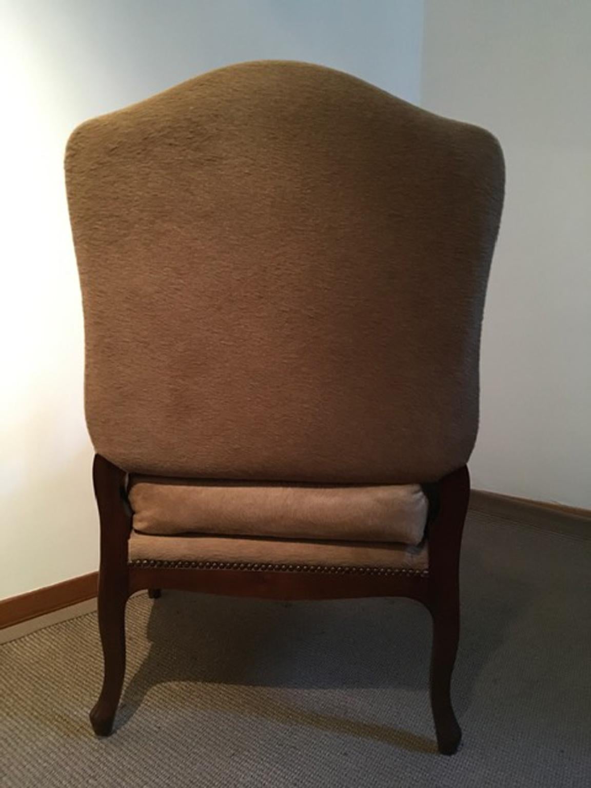 1990 Italy Postmodern Blond Cow Leather Armachair For Sale 10