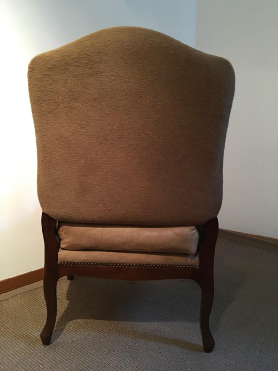 1990 Italy Postmodern Blond Cow Leather Armachair For Sale 11