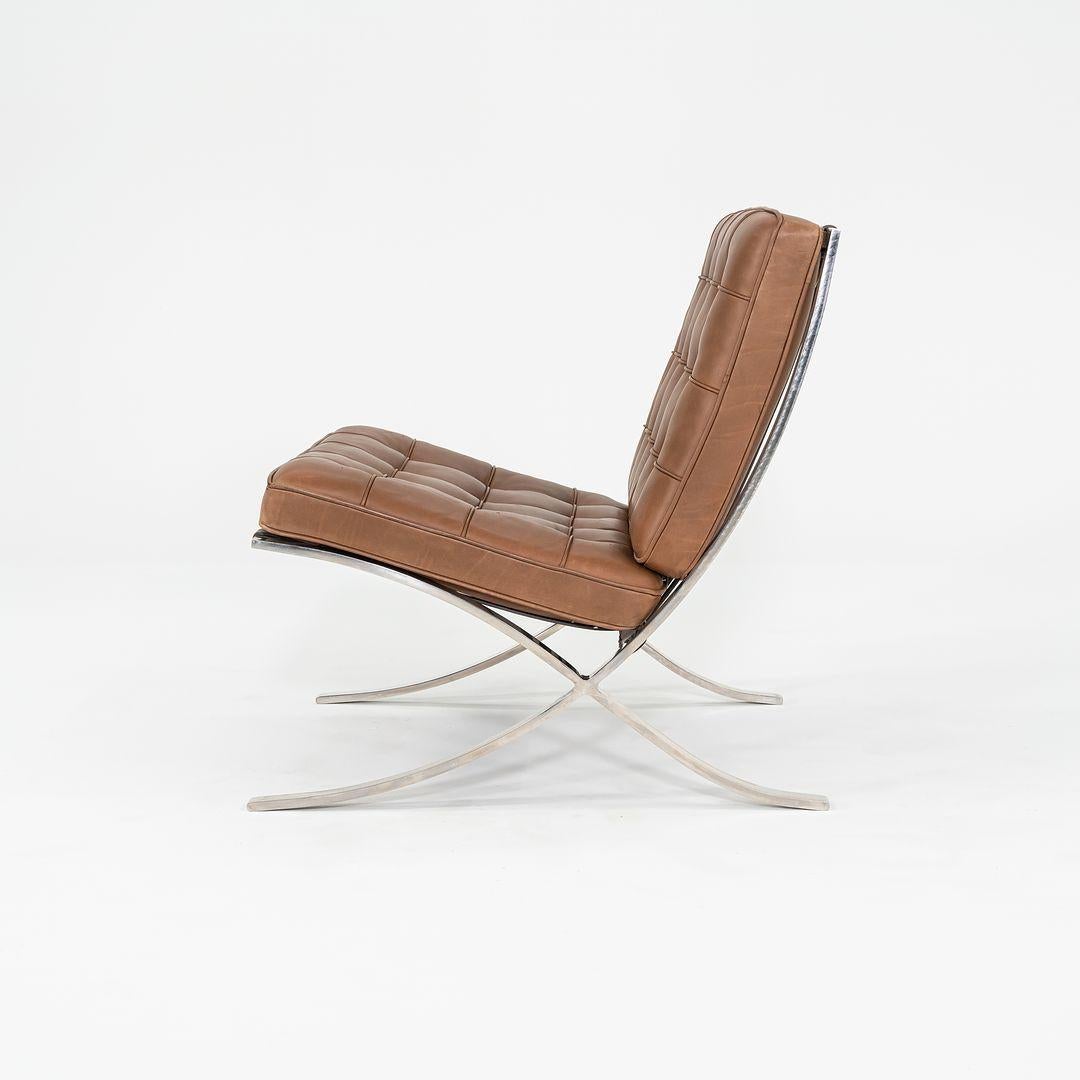 Américain 1990 Knoll Barcelona Lounge Chairs by Mies van der Rohe Model 250LS 4x Available en vente