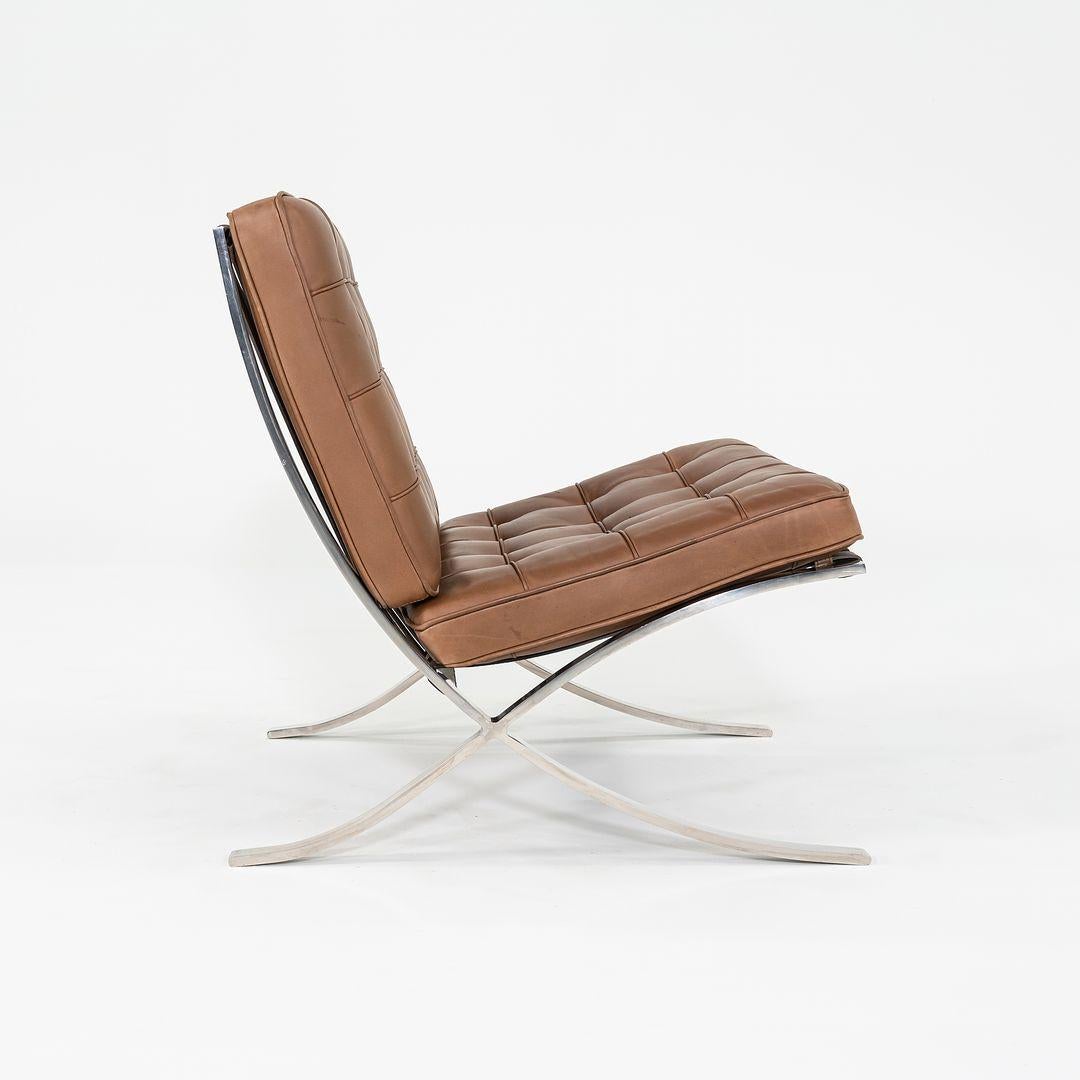 1990 Knoll Barcelona Lounge Chairs by Mies van der Rohe Model 250LS 4x Available Bon état - En vente à Philadelphia, PA