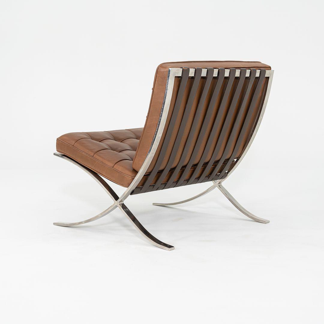 Acier 1990 Knoll Barcelona Lounge Chairs by Mies van der Rohe Model 250LS 4x Available en vente
