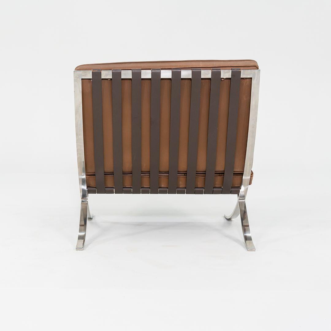 1990 Knoll Barcelona Lounge Chairs by Mies van der Rohe Model 250LS 4x Available en vente 1