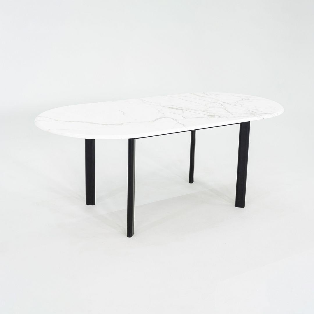1990 Knoll Joseph D'Urso Racetrack Ess- oder Arbeitstisch mit Marmorplatte (Moderne) im Angebot