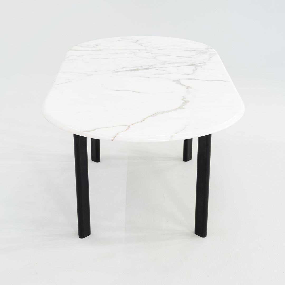 1990 Knoll Joseph D'Urso Racetrack Ess- oder Arbeitstisch mit Marmorplatte im Zustand „Gut“ im Angebot in Philadelphia, PA