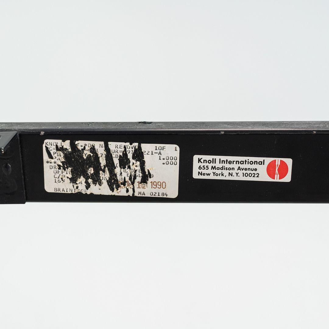 1990 Knoll Joseph D'Urso Racetrack Ess- oder Arbeitstisch mit Marmorplatte im Angebot 1
